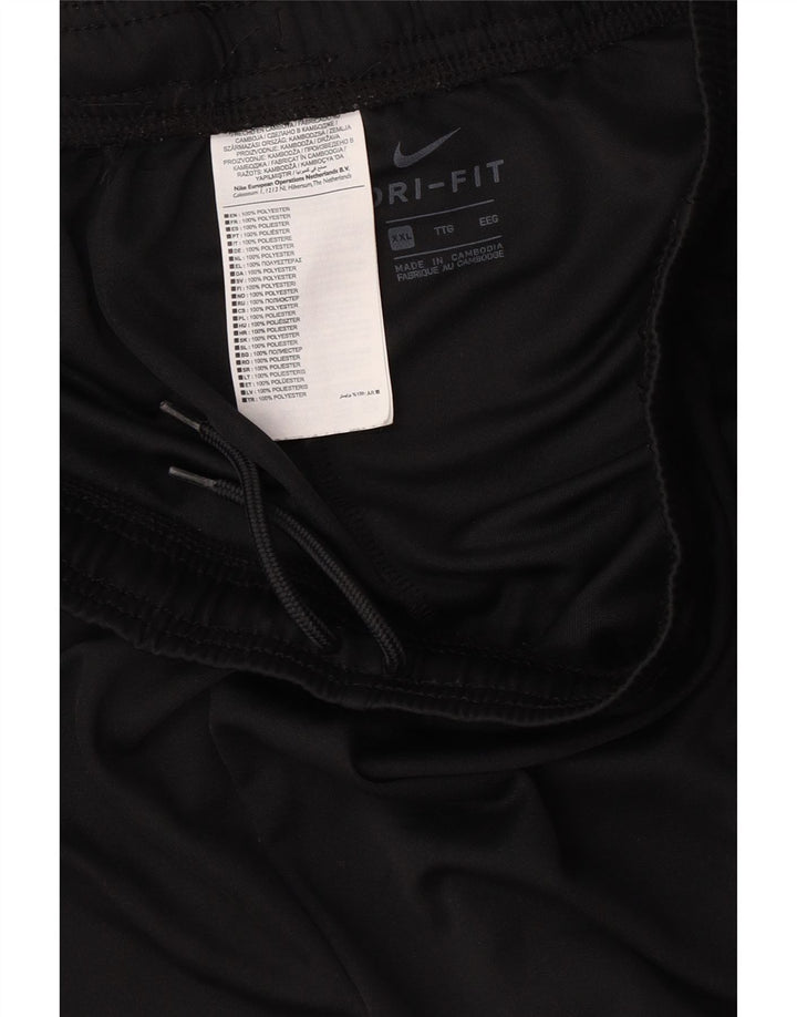 Nike - Pantalones cortos deportivos Dri Fit para hombre, talla 2XL, poliéster negro