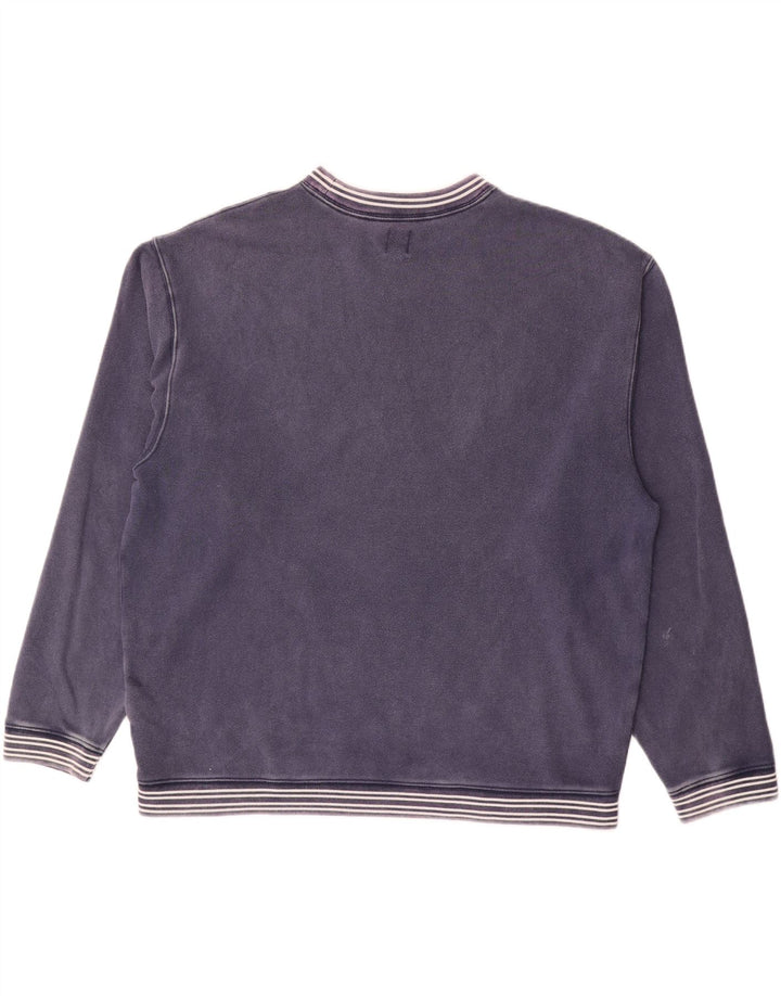 Gap Sudadera Gráfica para Hombre Jersey Grande De Algodón A Rayas Azul Marino