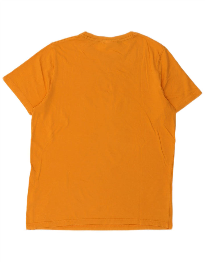 Ellesse - Camiseta gráfica para hombre, talla pequeña, algodón amarillo