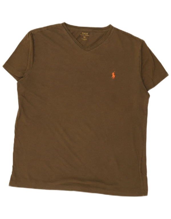 POLO RALPH LAUREN Camiseta para hombre Top Medium Khaki Cotton