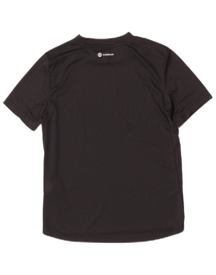 Adidas Boys Aeroready Camiseta Top 11-12 años Negro Poliéster
