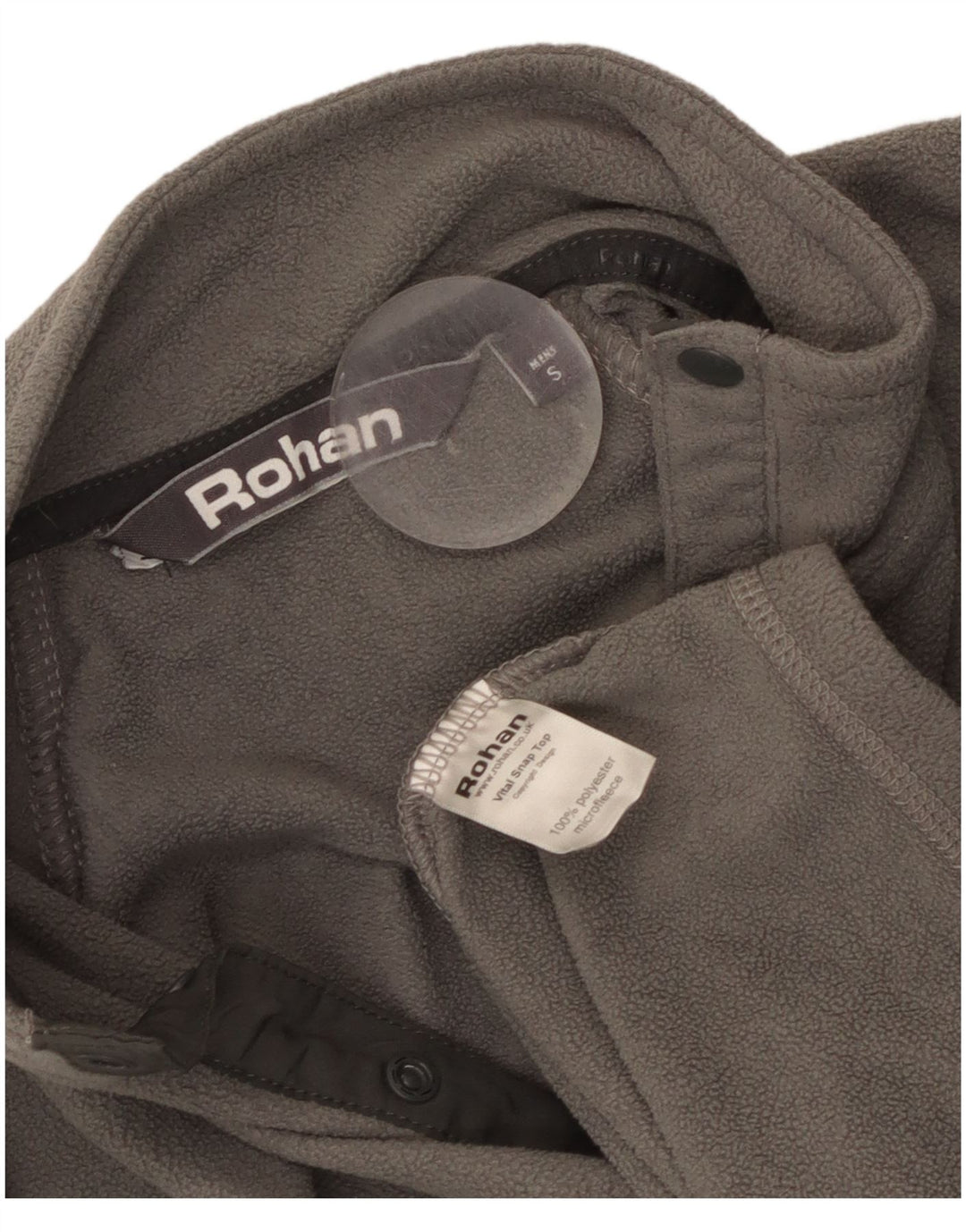 Rohan Jersey De Forro Polar Con Cuello De Botón Para Hombre Pequeño Poliéster Gris
