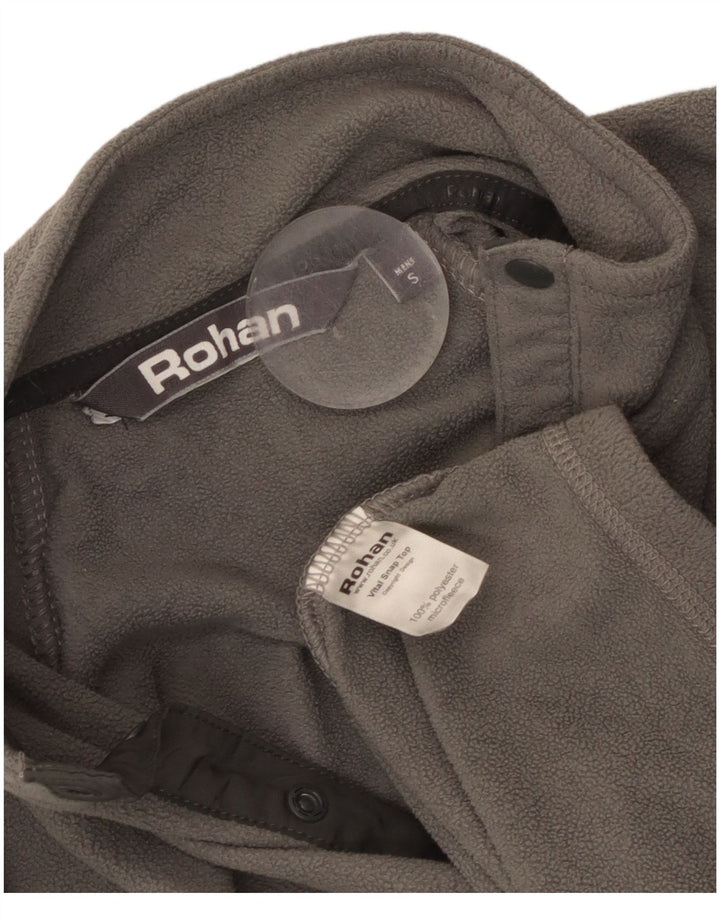 Rohan Jersey De Forro Polar Con Cuello De Botón Para Hombre Pequeño Poliéster Gris
