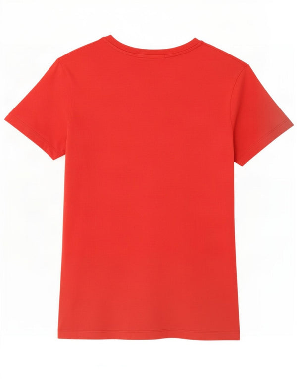 Calvin Klein Jeans Camiseta gráfica para mujer Top UK 40 Grande Algodón rojo