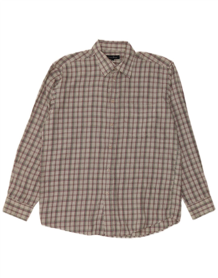 JAMES PRINGLE Camisa Hombre Mediana Cuadros Multicolor Poliéster