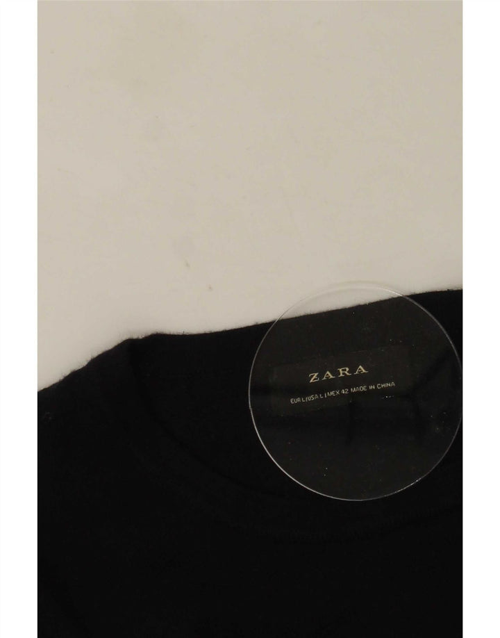Zara Mens Crew Neck Jumper Sweater Grande Azul Marino