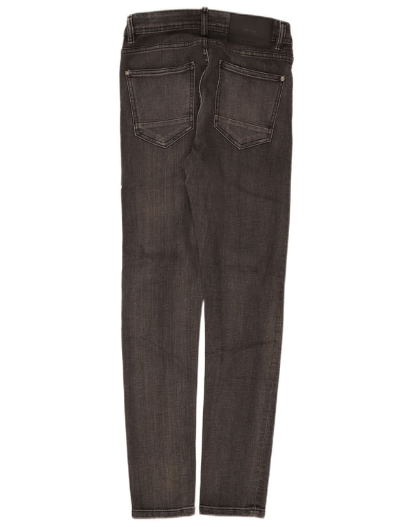 Zara Mens Slim Jeans EU 38 Small W30 L30 Gris Algodón
