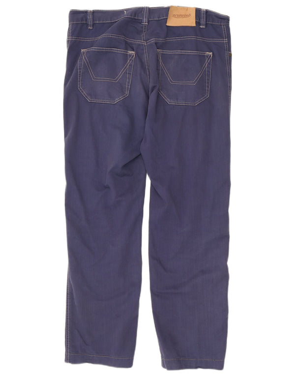 Jeckerson Jeans rectos para hombre IT 50 Large W34 L28 Algodón azul marino