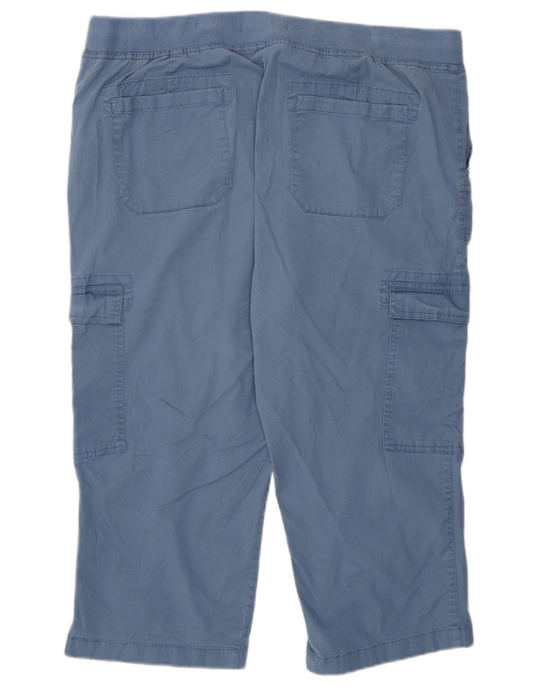 Chaps Capri Pantalones de Chándal para Mujer UK 18 XL Algodón Azul