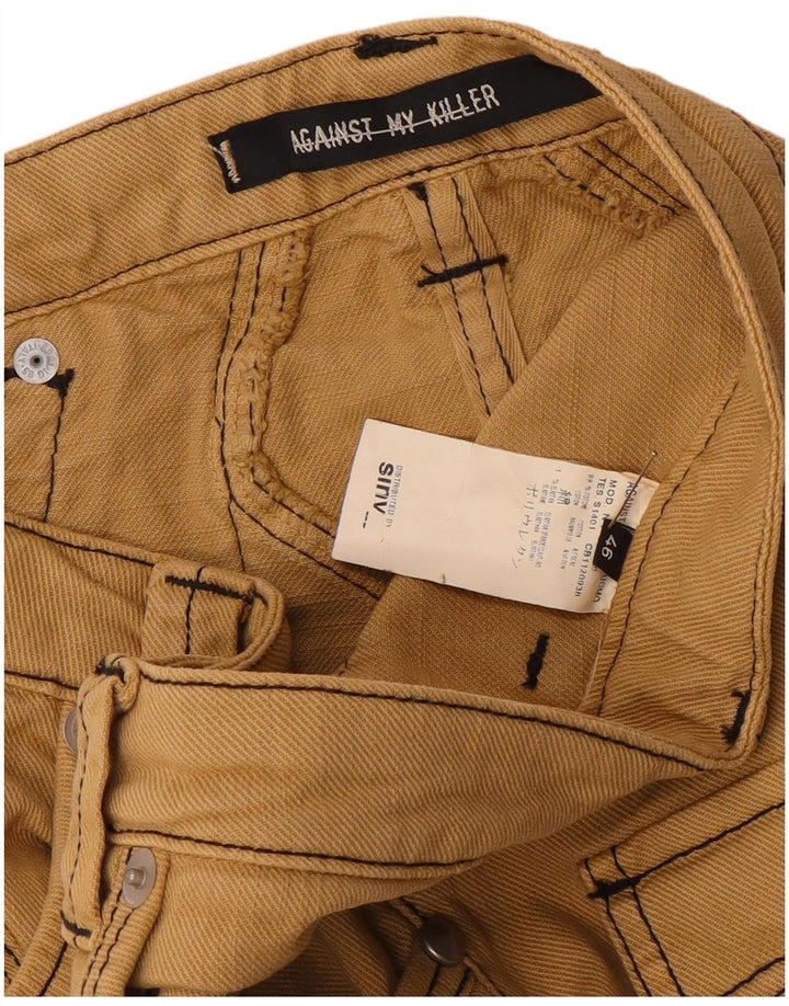 Against My Killer - Pantalones de cintura baja para mujer IT 46 Large W32 L36 Beige