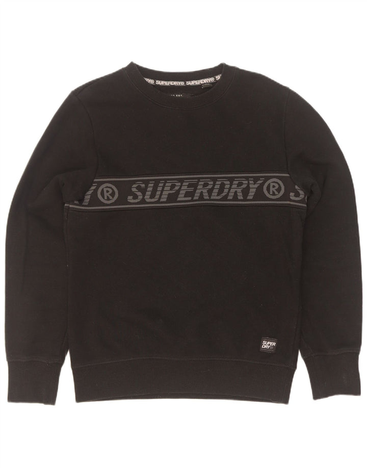 Superdry Sudadera Estampada Con Estampado De Algodón Negro Para Hombre