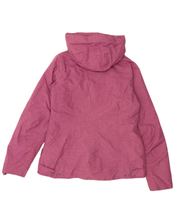 Jack Wolfskin Chaqueta Cortavientos con Capucha para Mujer UK 40/40 Medium Pink