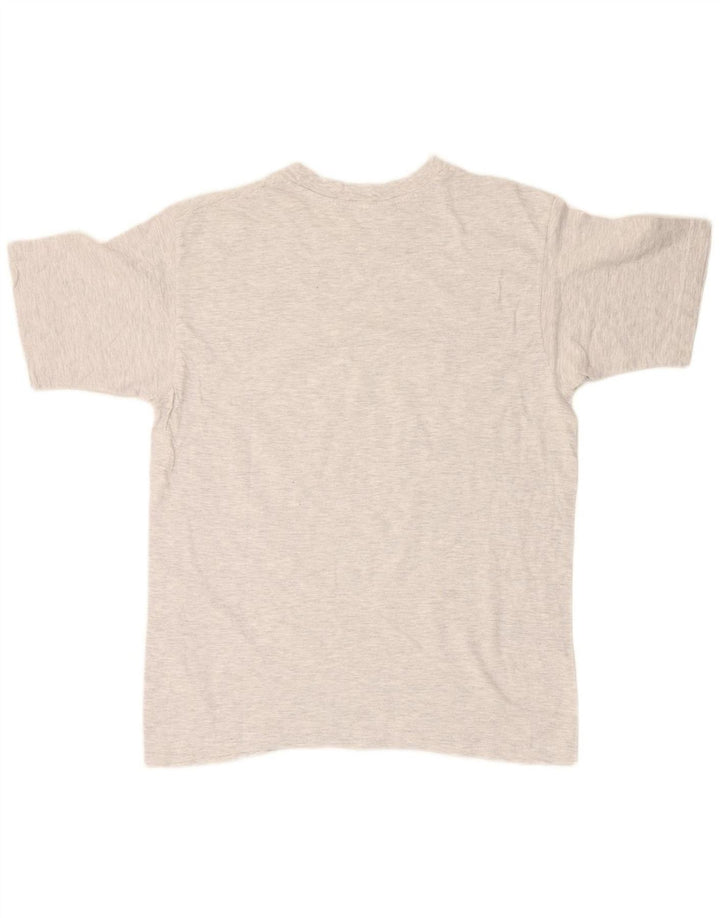ASICS Mens T-Shirt Top Large Grey Cotton