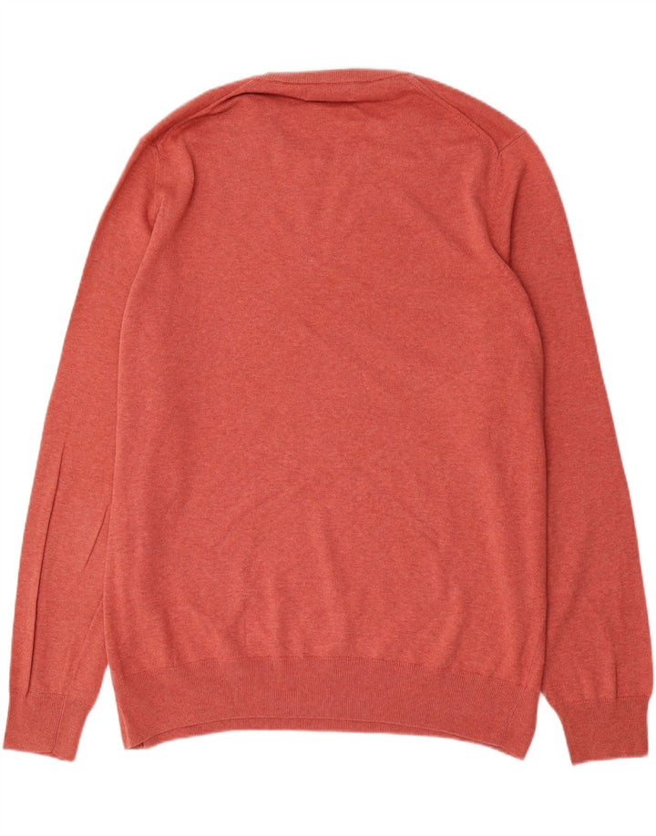 Marks & Spencer - Jersey de cuello redondo para hombre, talla 3XL, algodón rojo