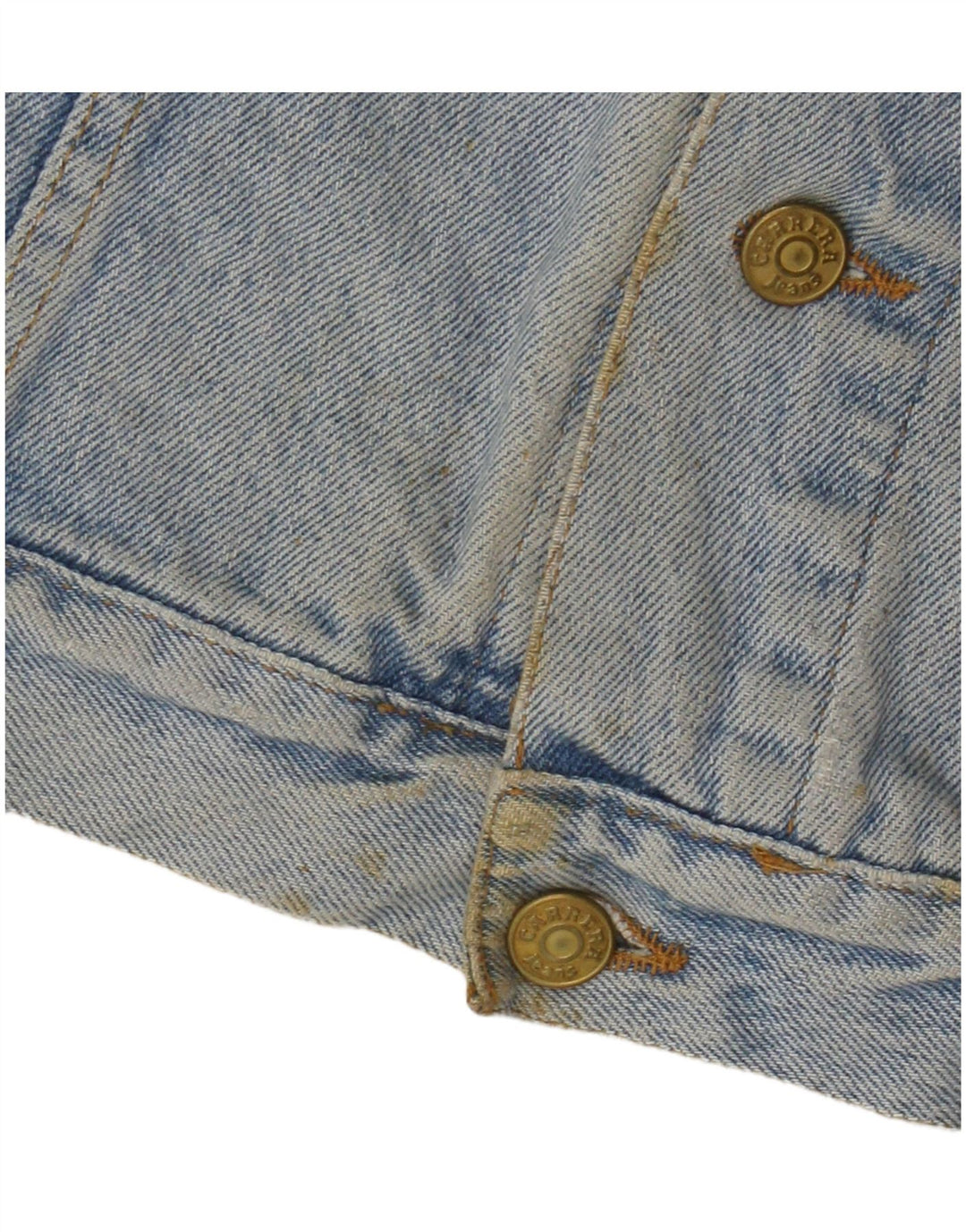 Chaleco vaquero Carrera para hombre Reino Unido 14 Algodón azul medio