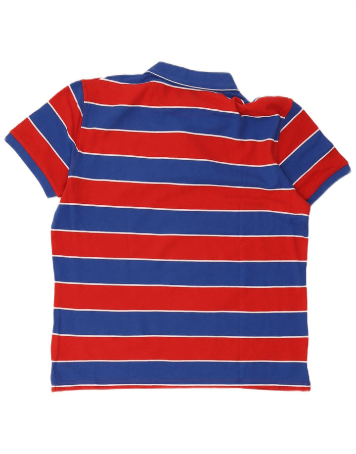 Wrangler Polo para hombre de algodón a rayas rojas grandes