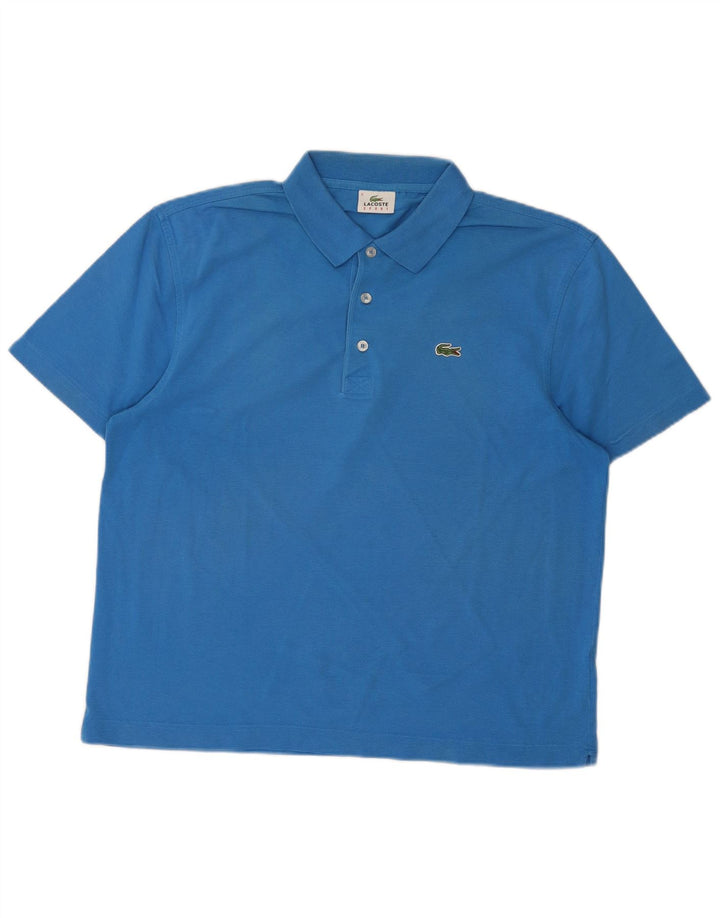 Polo Lacoste para hombre talla 5 grande algodón azul
