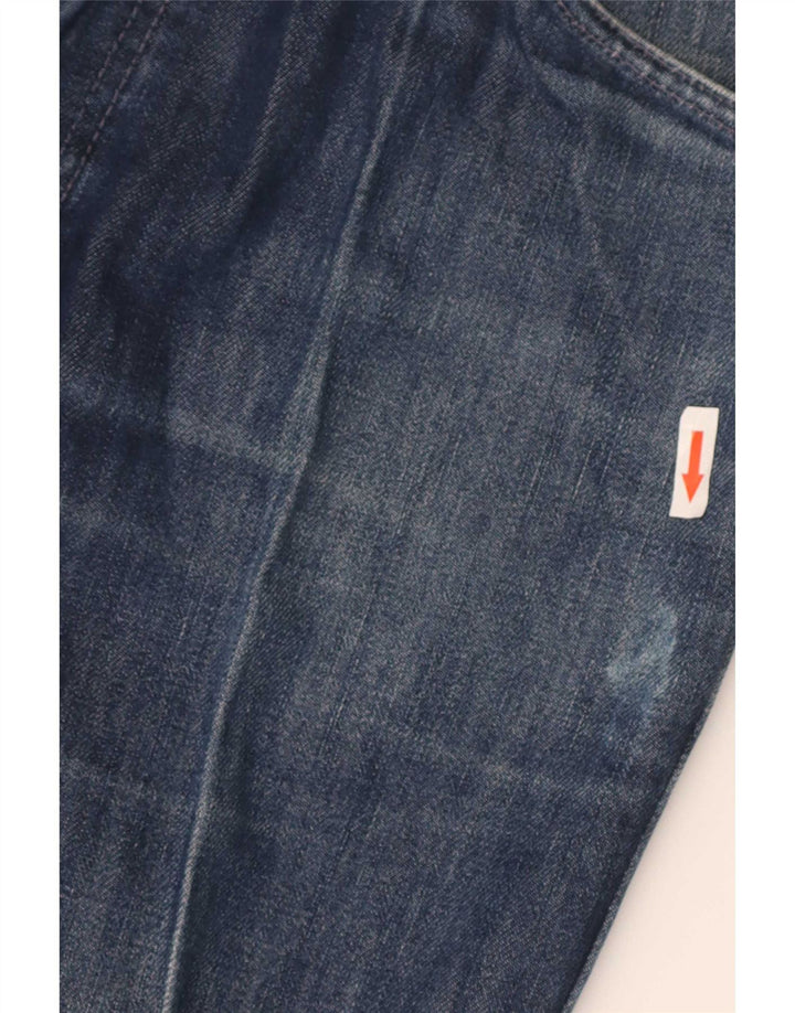 Vaqueros rectos desgastados para hombre Levi's W33 L34 Algodón azul