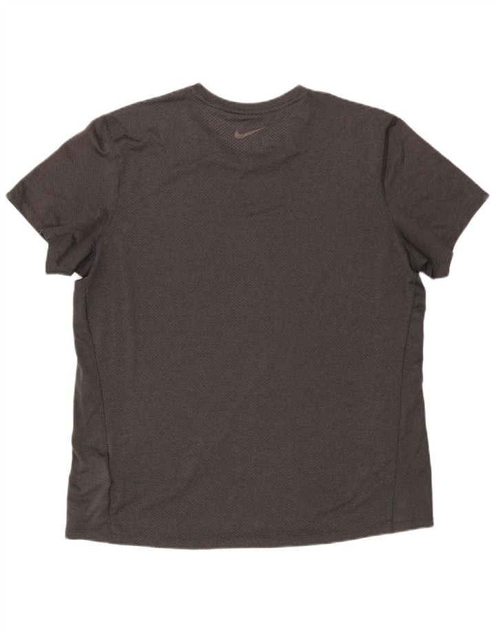 Camiseta Nike Dri Fit para hombre Top XL Gris Colorblock Poliéster