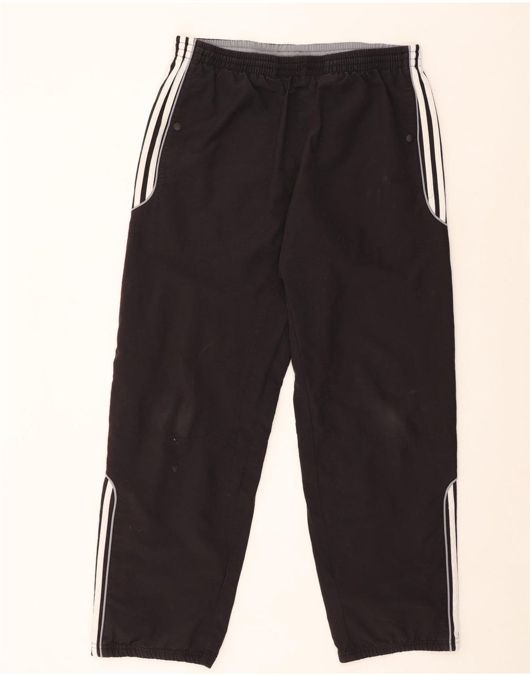 Pantalones de chándal ADIDAS para hombre, talla grande, poliéster negro