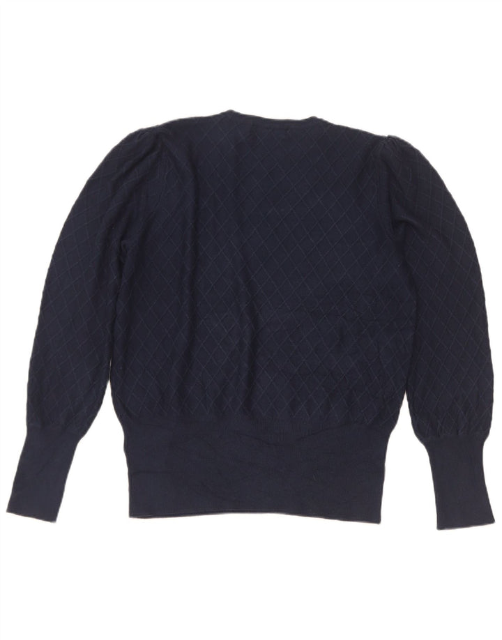 Marks & Spencer - Jersey de cuello redondo para mujer, talla 40, talla M, color azul marino