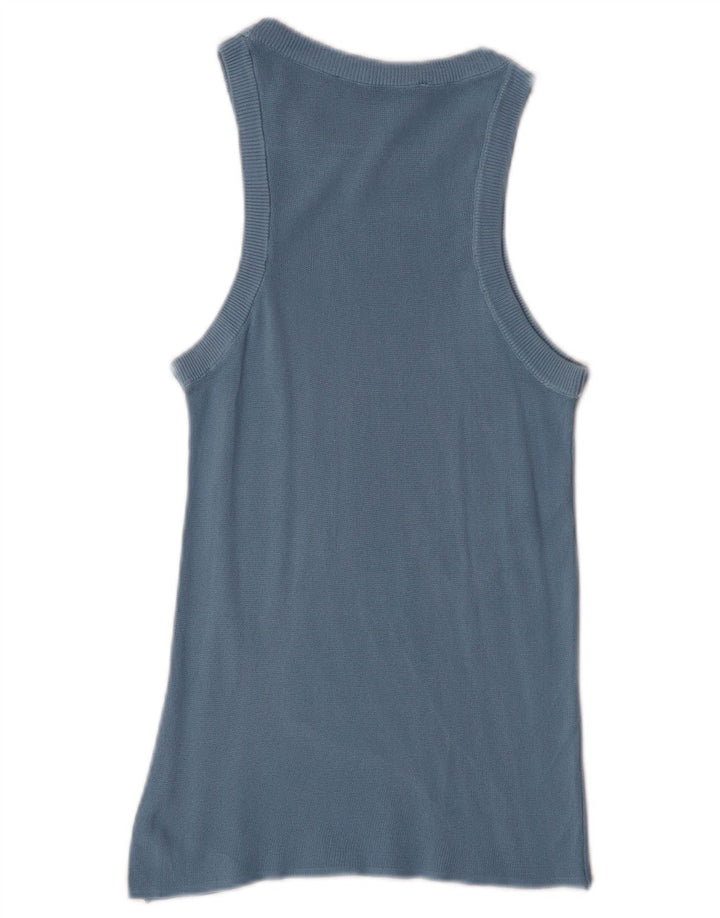 Zara Mujer Chaleco Top UK 8 Small Azul