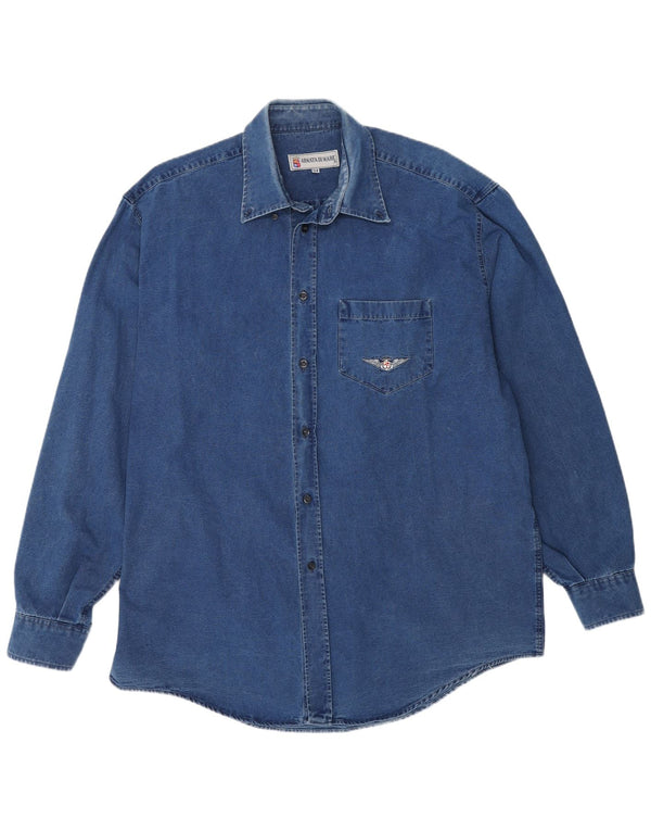 Armata Di Mare Camisa vaquera para hombre IT 54 XL Azul