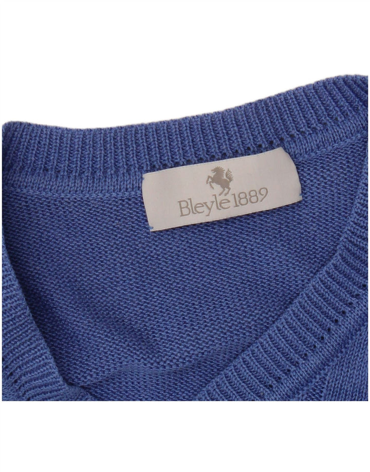Bleyle Jersey con Cuello en V y Ajuste Relajado para Hombre Azul Pequeño