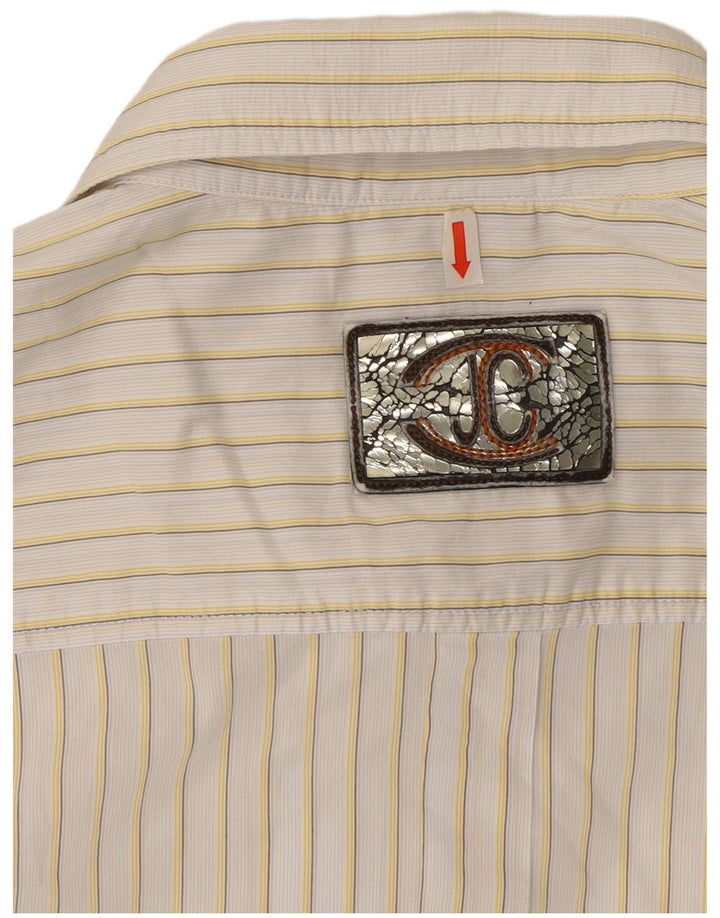 Just Cavalli Camisa Hombre 3XL Rayas Blancas