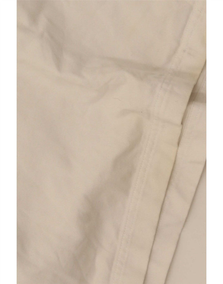 Crew Clothing Camisa tipo jersey para hombre Algodón a rayas blancas grandes