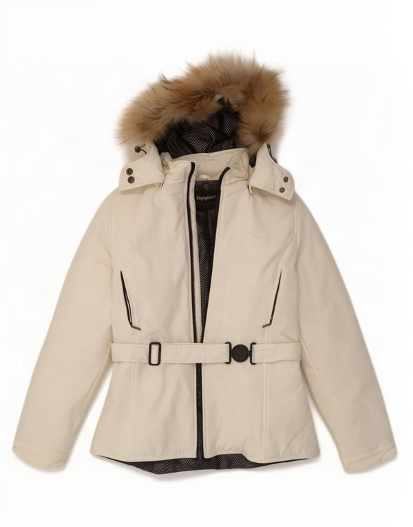 Refrigiwear Chaqueta impermeable con capucha para mujer UK 10 Small White