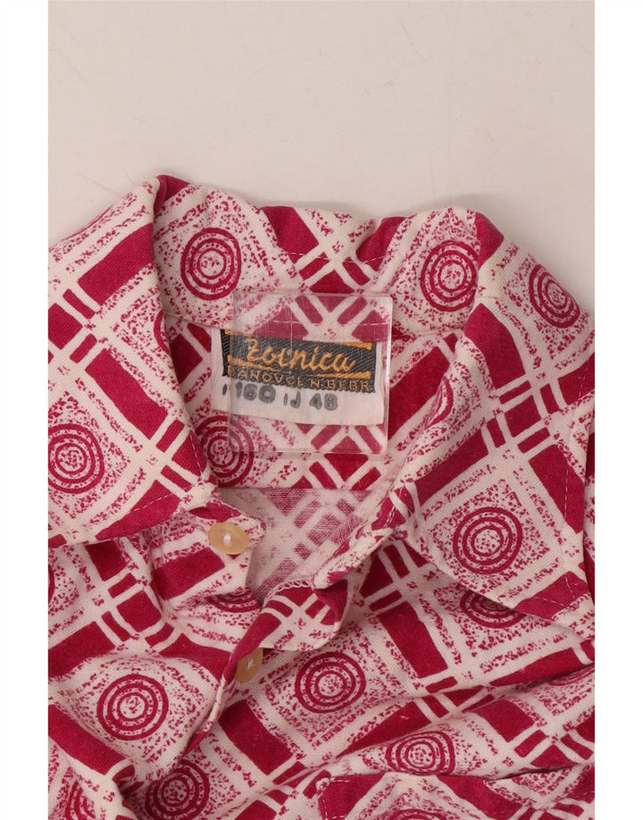 VINTAGE Womens Shirt UK 12 Medium Pink Check Vintage Vintage and Second-Hand Vintage from Messina Hembry 