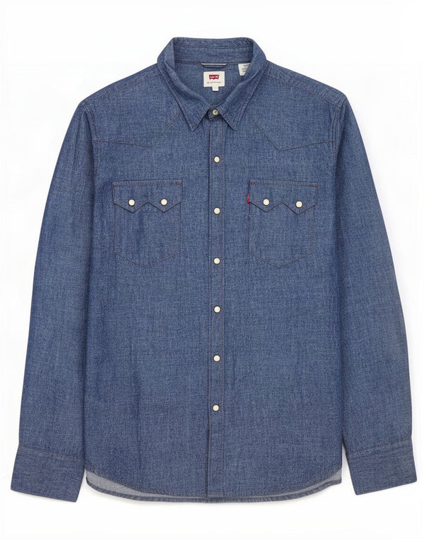 Camisa vaquera Levi's para hombre de algodón azul grande