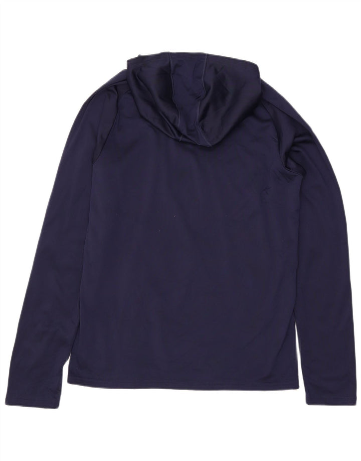 PUMA Camiseta con capucha para hombre de manga larga poliéster azul marino medio