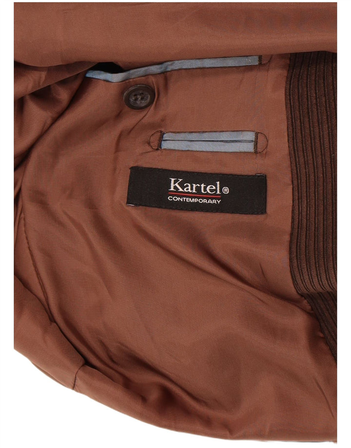 Kartel Chaqueta tipo blazer de pana con 2 botones para hombre UK 38 Marrón medio