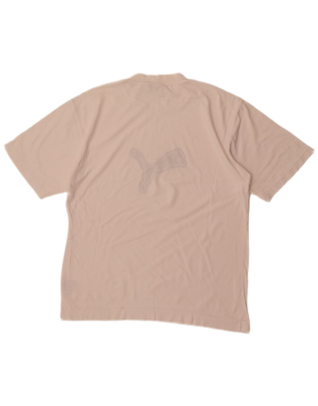 Puma Camiseta gráfica para hombre Top Medium White Cotton