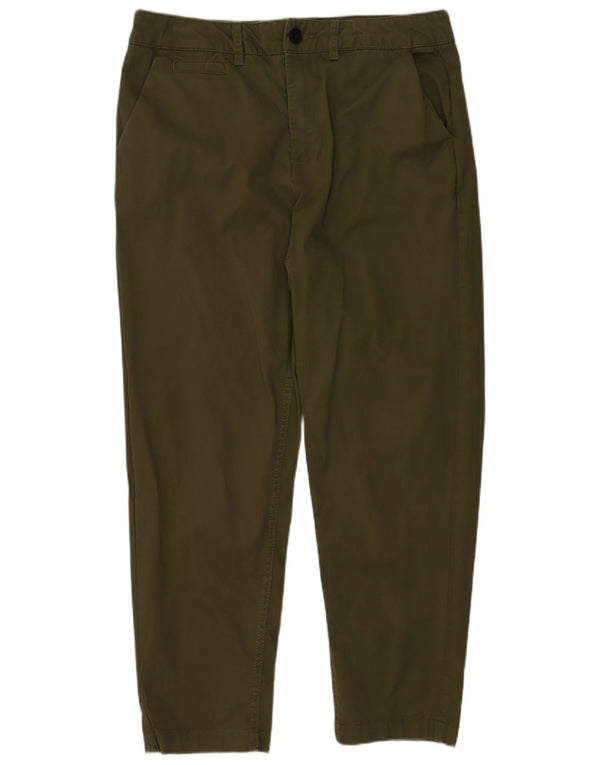 Pantalones chinos cónicos para mujer de Fat Face UK 10 Small W30 L25 Algodón verde