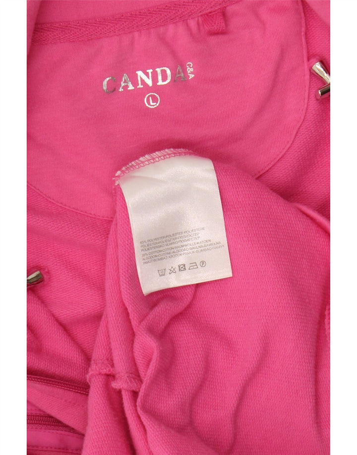 Canda - Chaqueta de chándal para mujer, talla 40, poliéster rosa grande
