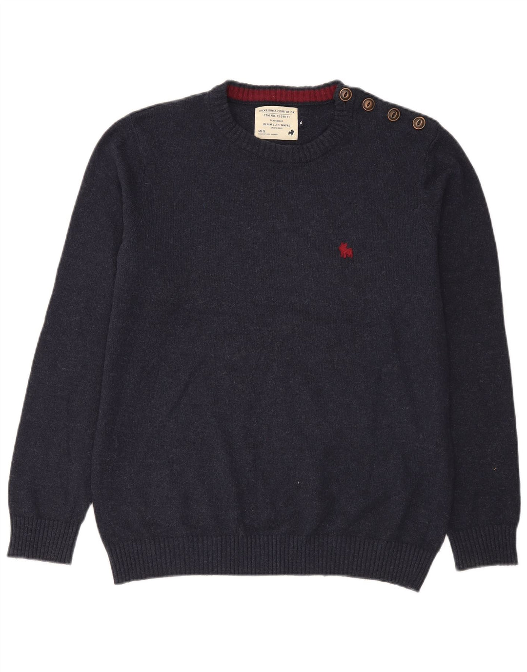 Jack & Jones Hombre Crew Neck Jumper Sweater XL Azul Marino