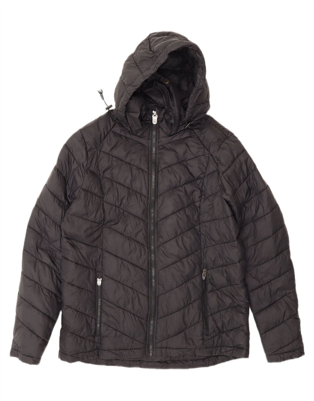 Chaqueta acolchada con capucha para mujer Fat Face UK 46 Large Poliamida negra