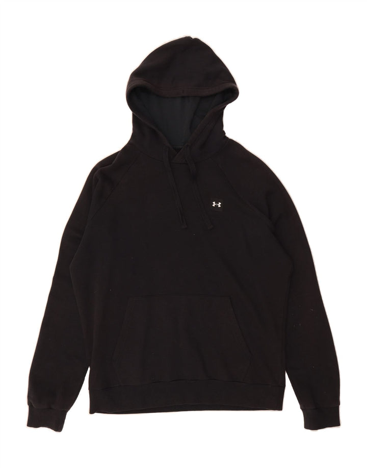 UNDER ARMOUR Mens Hoodie Jumper Medium Black Vintage Under Armour and Second-Hand Under Armour from Messina Hembry 