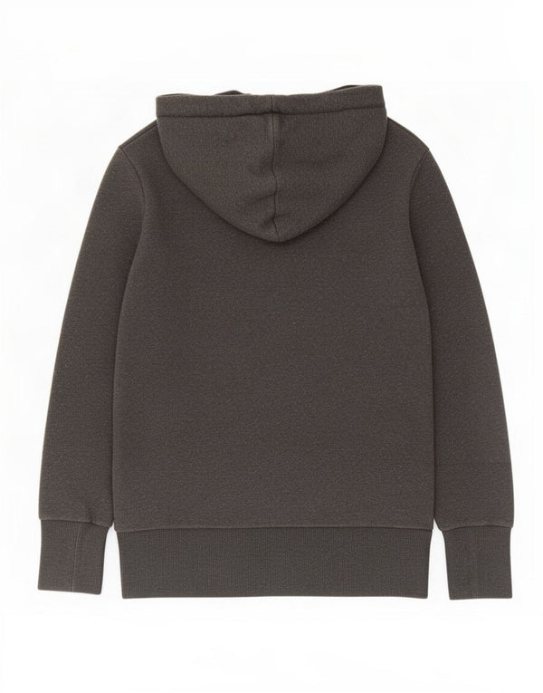 Puma Sudadera con capucha y cremallera para mujer UK 12 Algodón gris medio