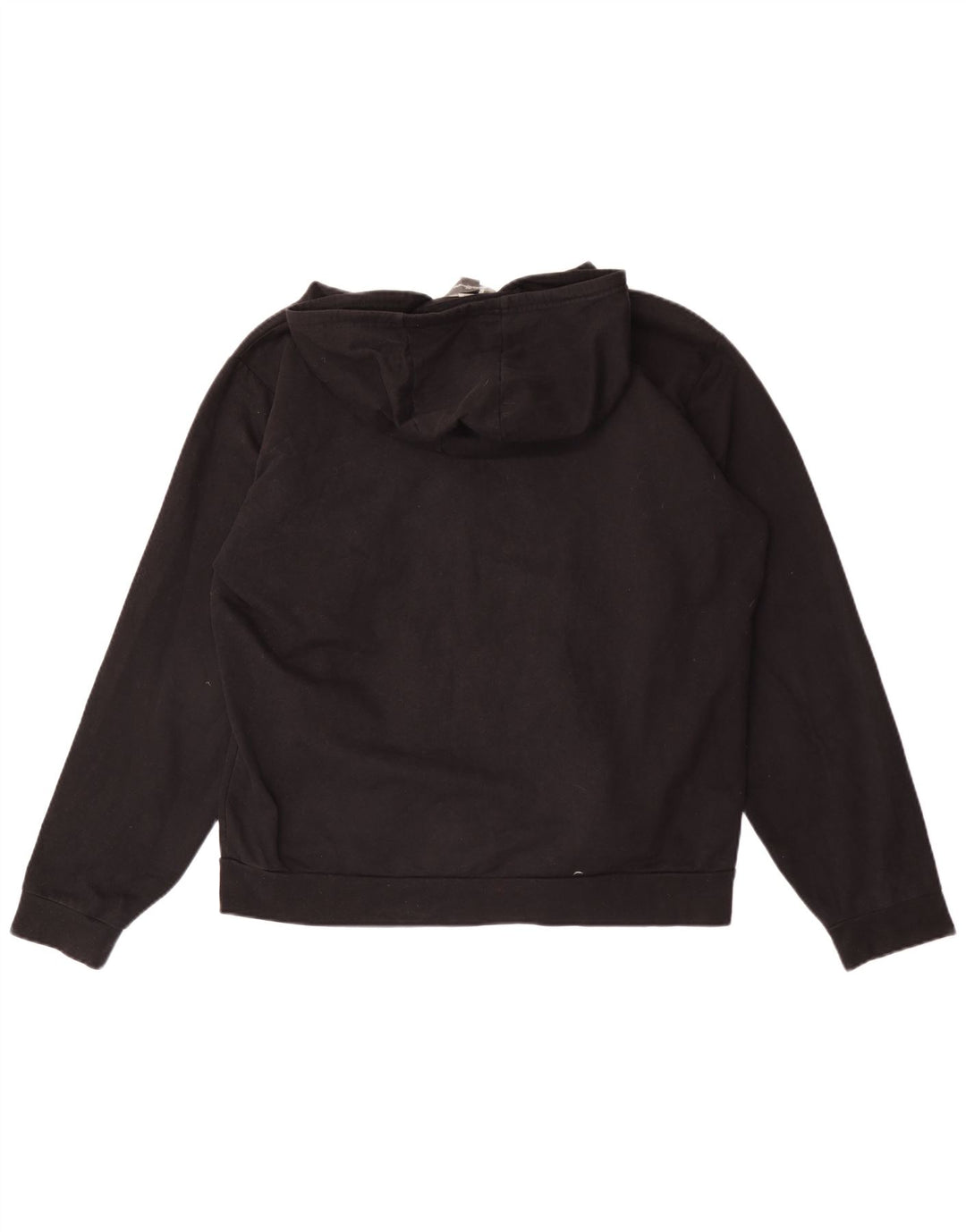 Eddie Bauer - Sudadera con capucha y cremallera para hombre, tamaño grande, algodón negro