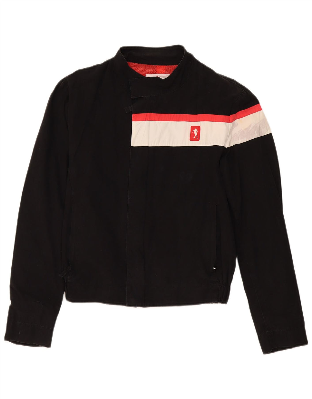 Bikkembergs Chaqueta bomber para mujer UK 44 Mediana Negro Colorblock Algodón