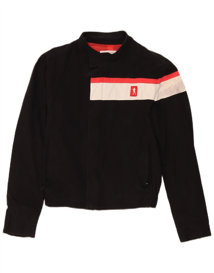 Bikkembergs Chaqueta bomber para mujer UK 44 Mediana Negro Colorblock Algodón