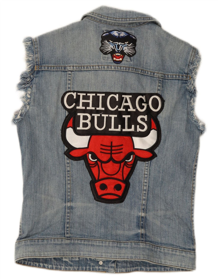 ESPRIT Chaleco vaquero gráfico Chicago Bulls para mujer Reino Unido 12 Algodón azul medio