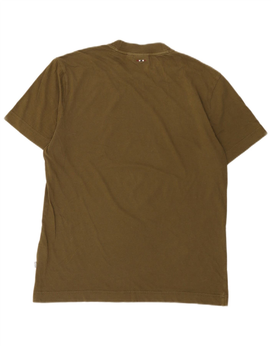Napapijri Hombre Camiseta Gráfica Top Medium Khaki