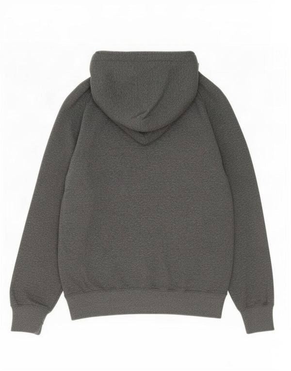 Champion Mens Graphic Hoodie Jumper Medium Grey Colourblock Cotton