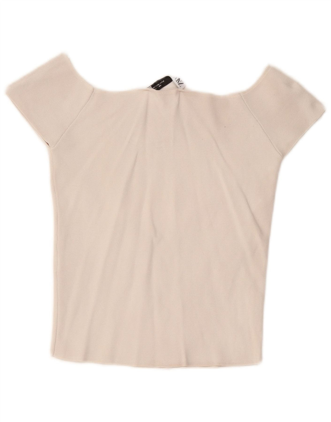 Zara Mujer Top Con Hombros Descubiertos Reino Unido 42 Medio Blanco