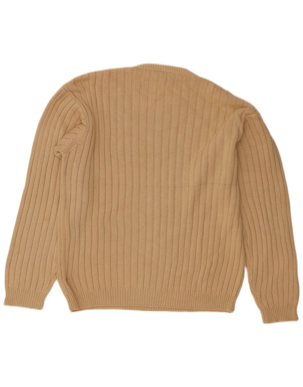 Timberland Jersey De Cuello Redondo Para Hombre Jersey De Algodón Beige Medio